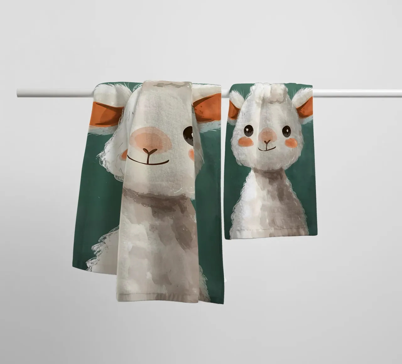 Allegro ritratto di alpaca asciugamano da bagno da Manh beo