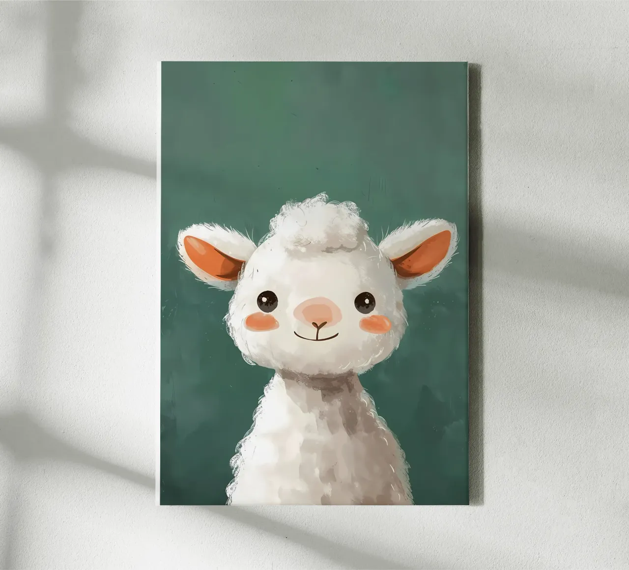Allegro ritratto di alpaca tela con Cornice a cassetta da Manh beo
