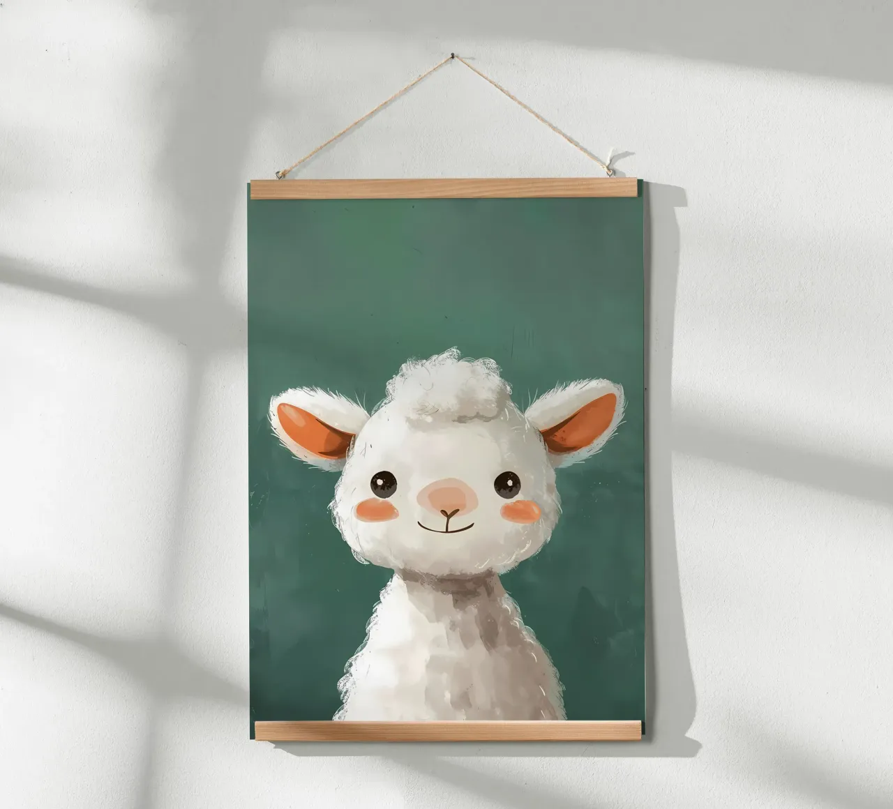 Allegro ritratto di alpaca poster da Manh beo