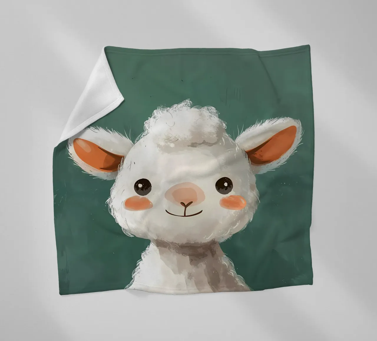 Allegro ritratto di alpaca coperta in pile da Manh beo
