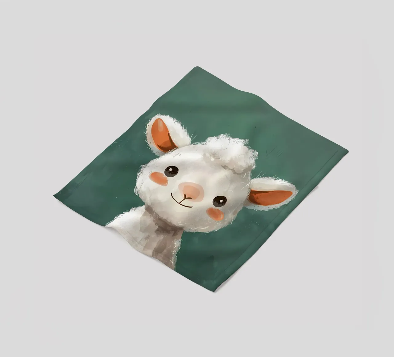Allegro ritratto di alpaca coperta in pile da Manh beo