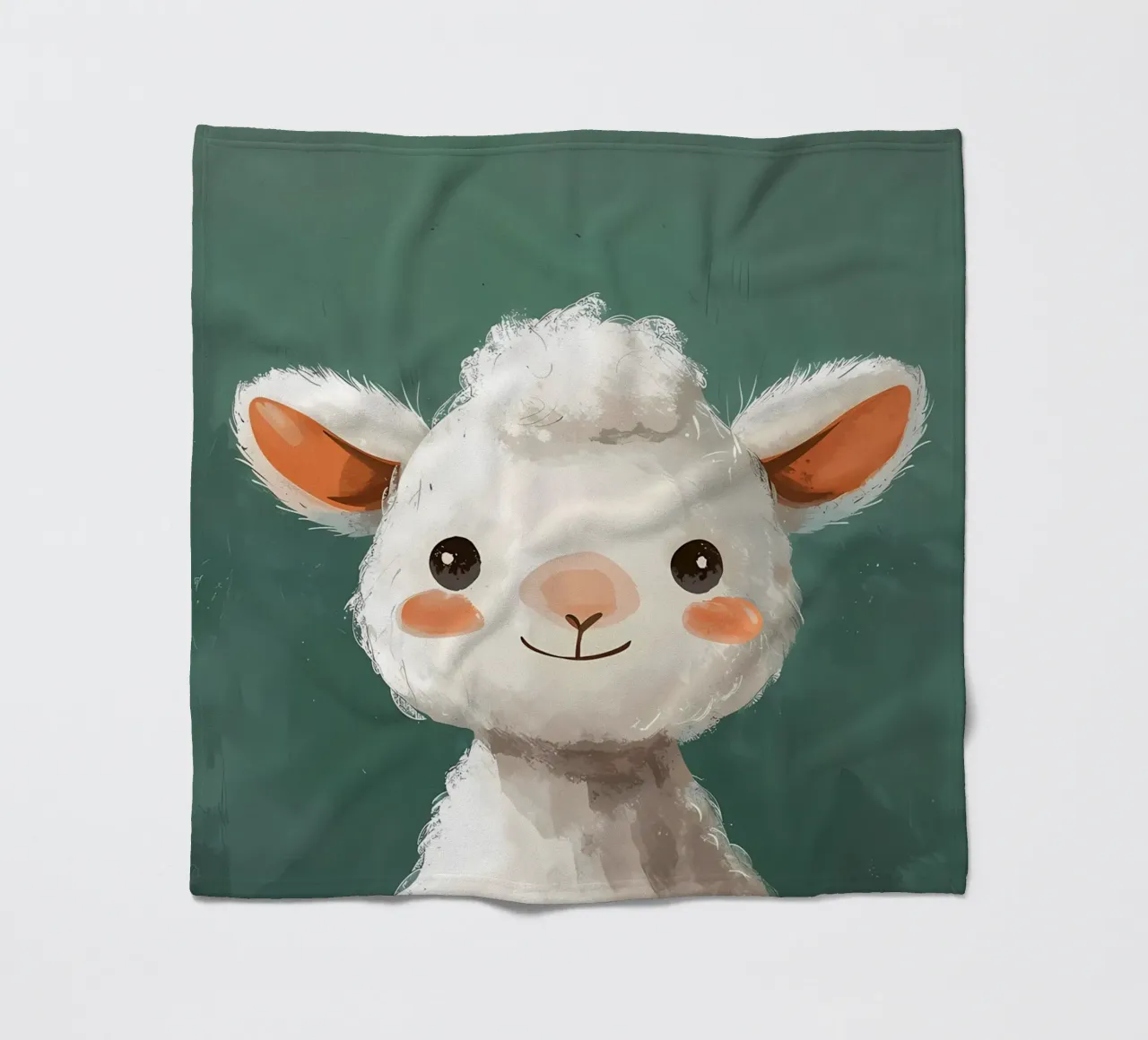 Allegro ritratto di alpaca coperta in pile da Manh beo