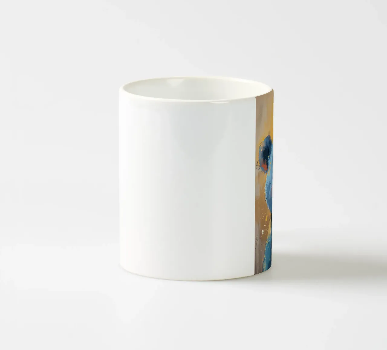Orso blu allegro tazza in ceramica da Manh beo