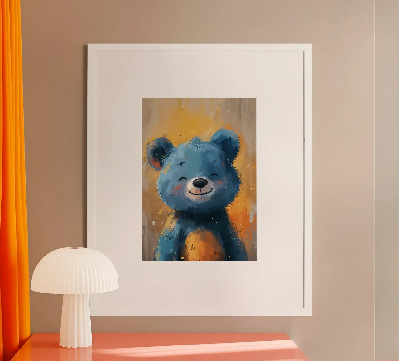 Orso blu allegro carta hahnemühle da Manh beo