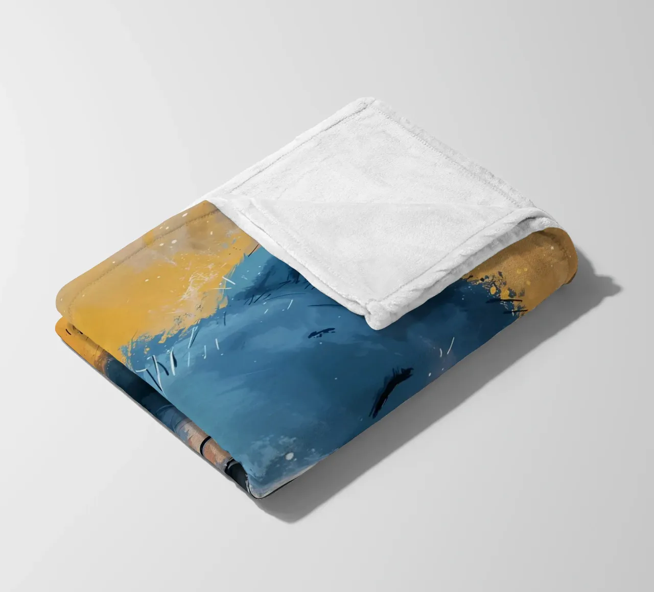 Orso blu allegro coperta in pile da Manh beo