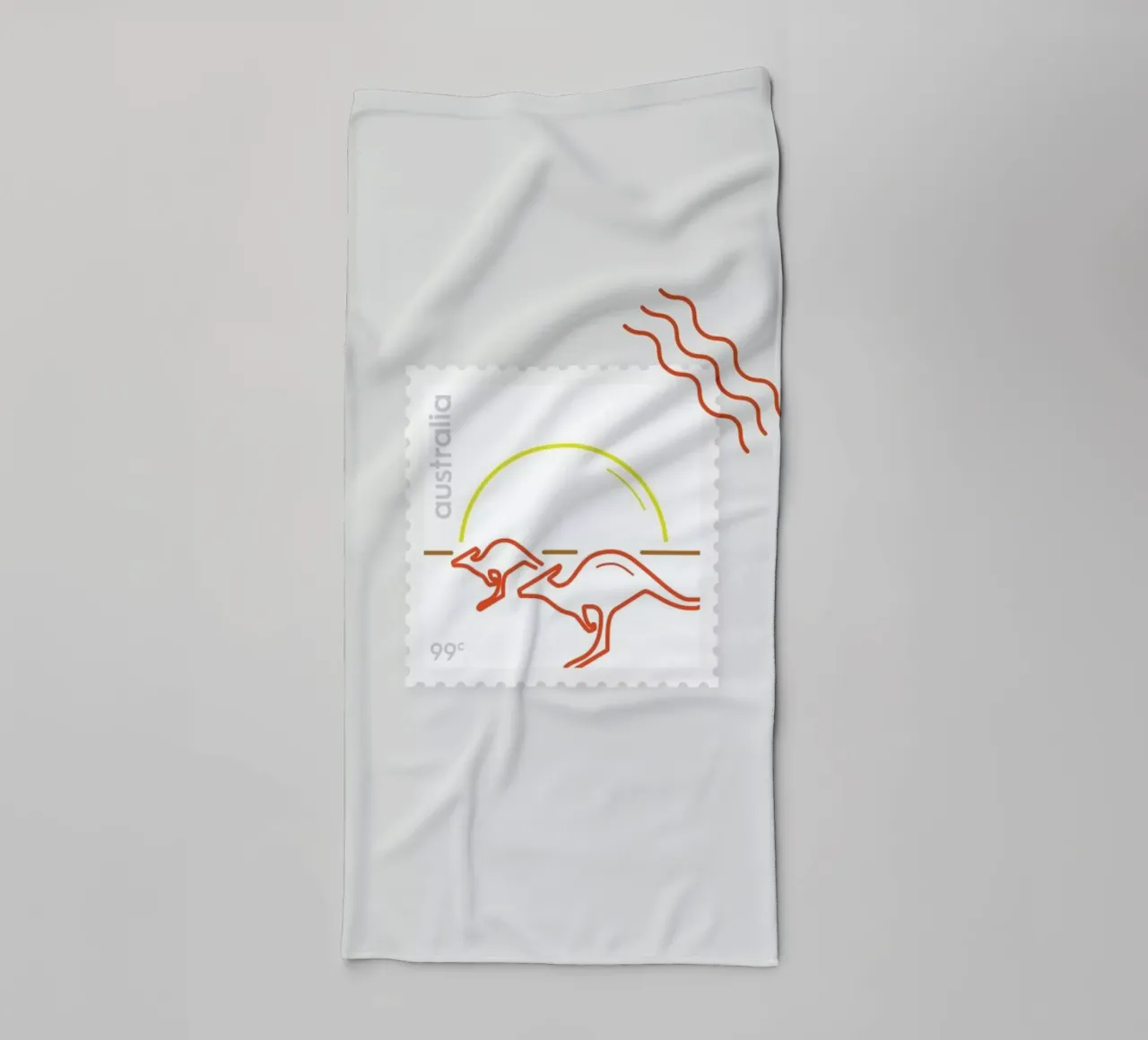 Outback towel by Dean Smith