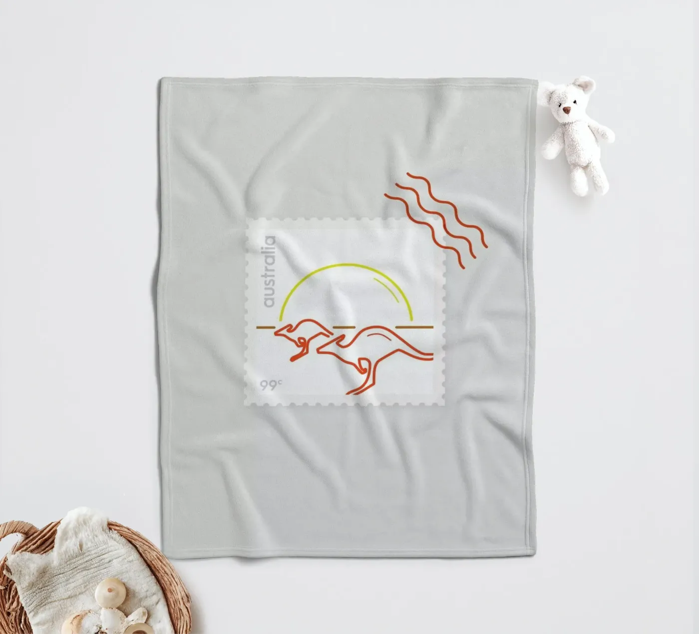 Outback Fleecedecke von Dean Smith