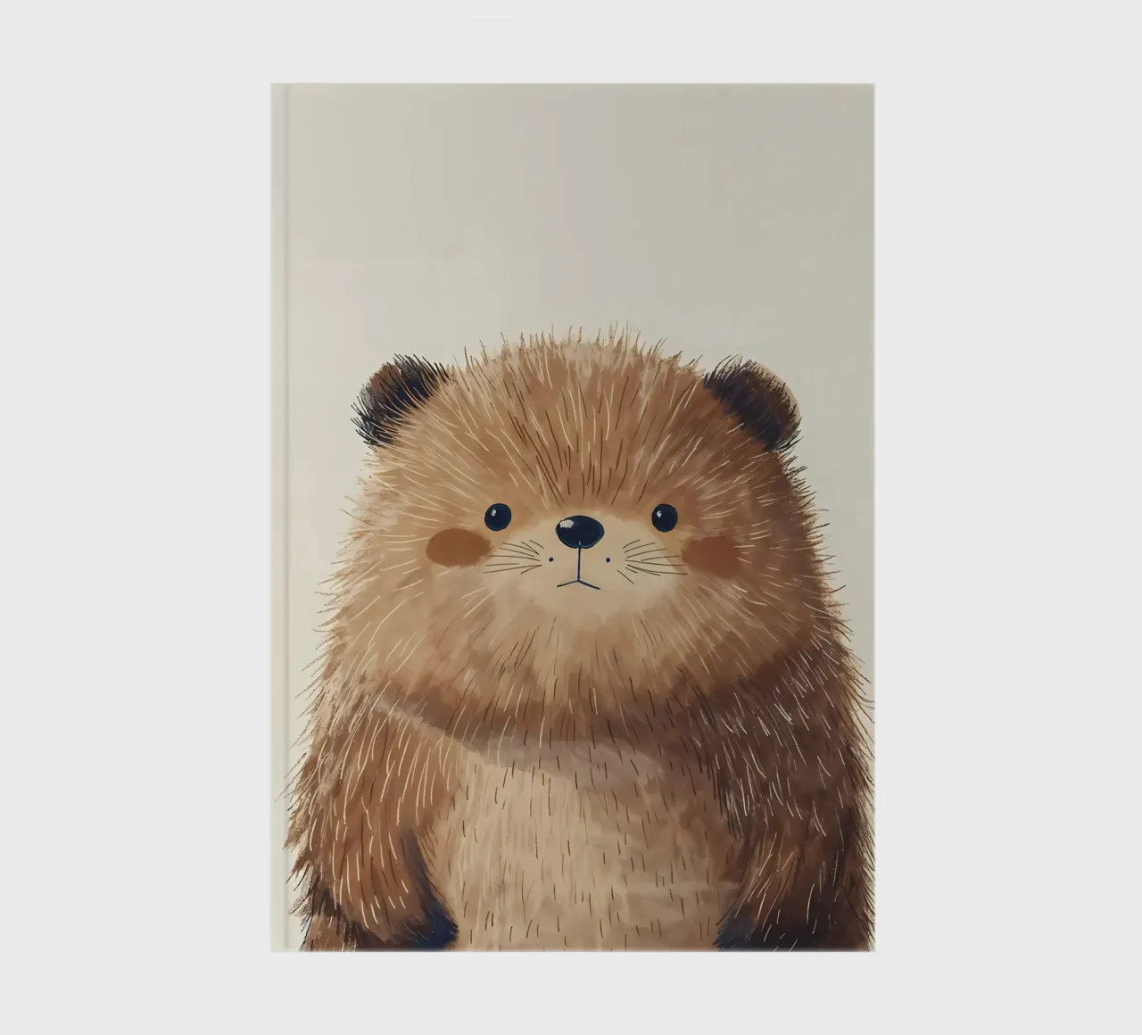 Chubby Cheeked Critter notebook by Manh beo