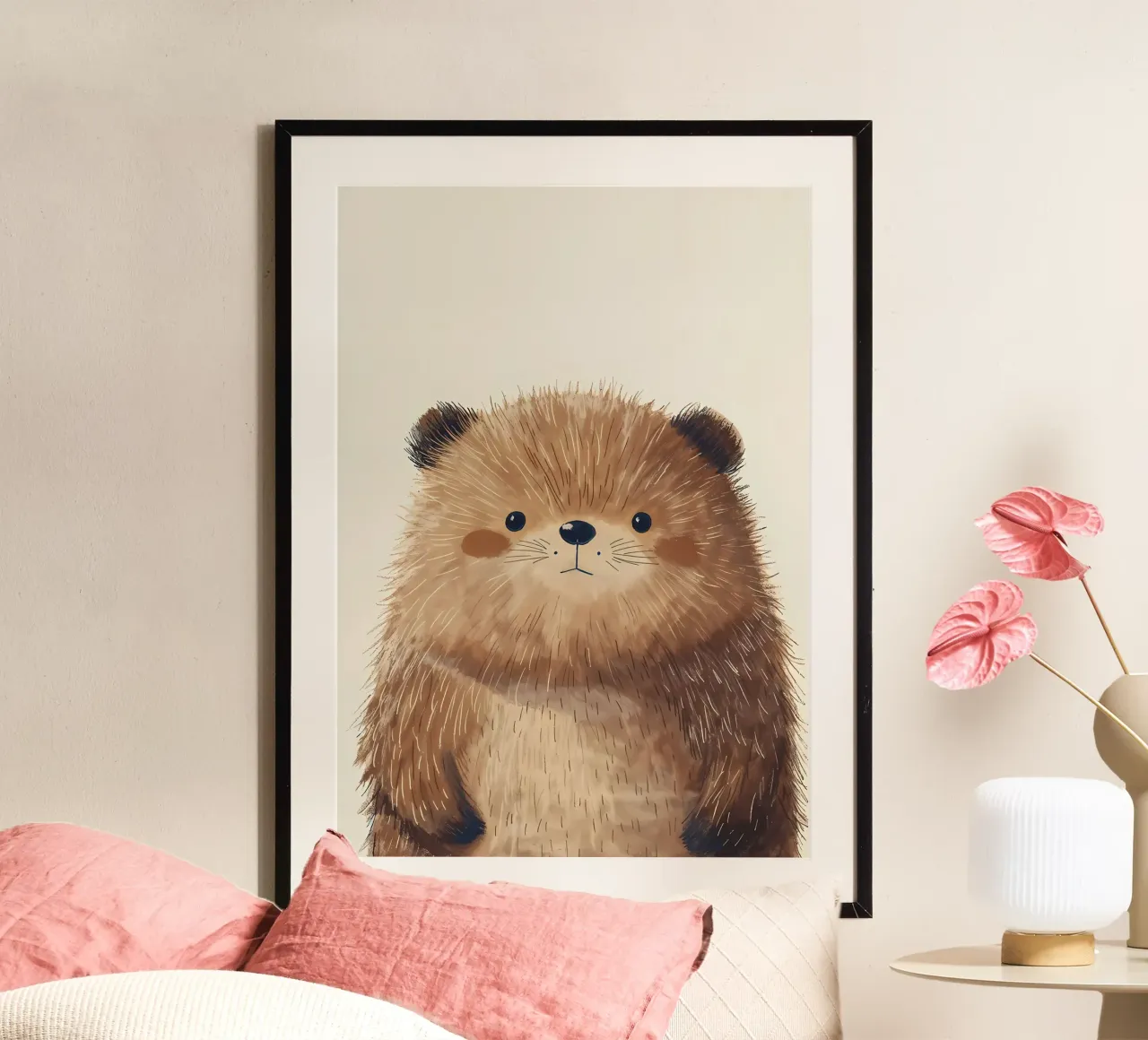 Chubby Cheeked Critter hahnemühle by Manh beo