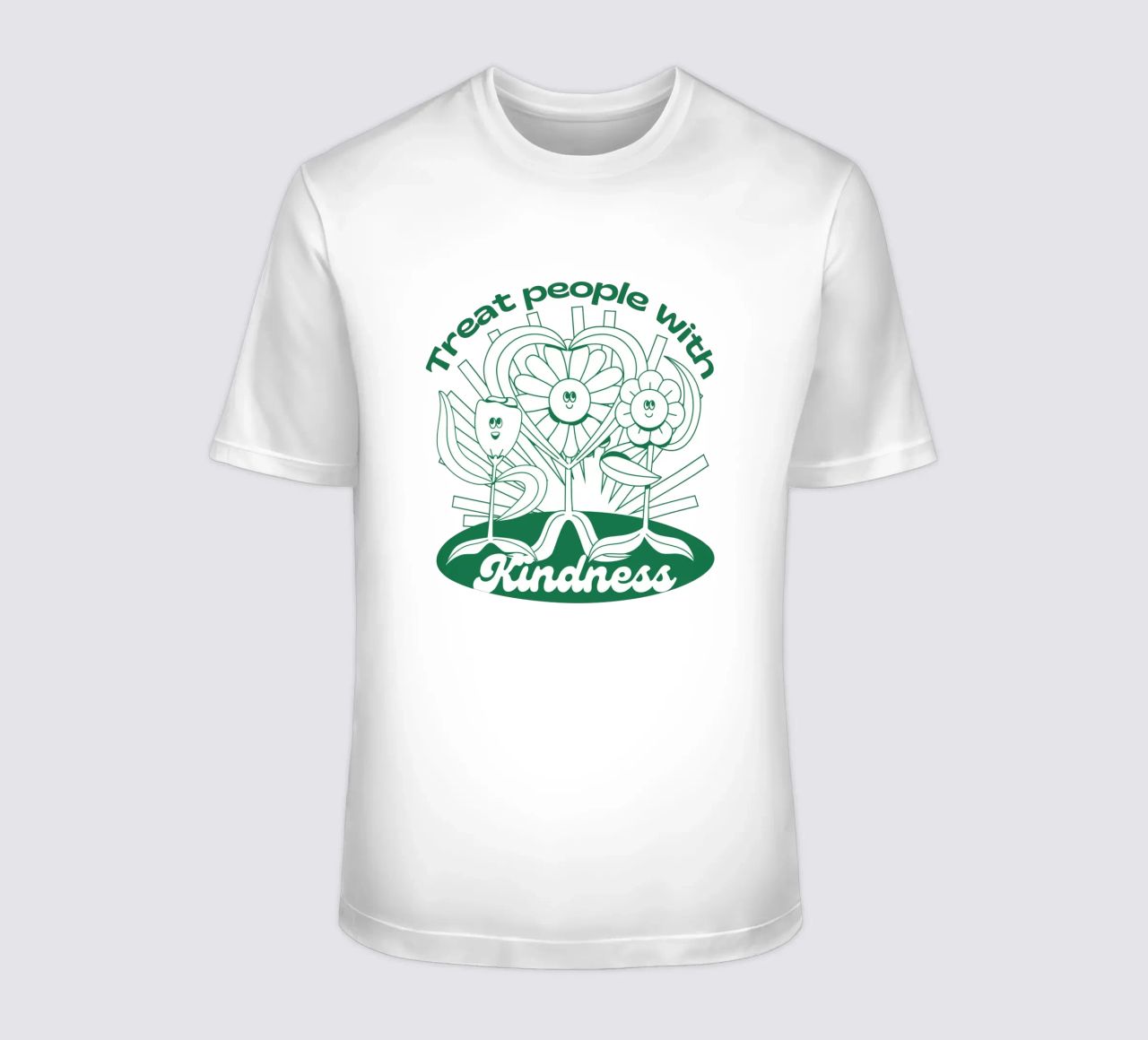 Trattare le persone con gentilezza - Positives Retro-Design t-shirt da Studio Mooodz