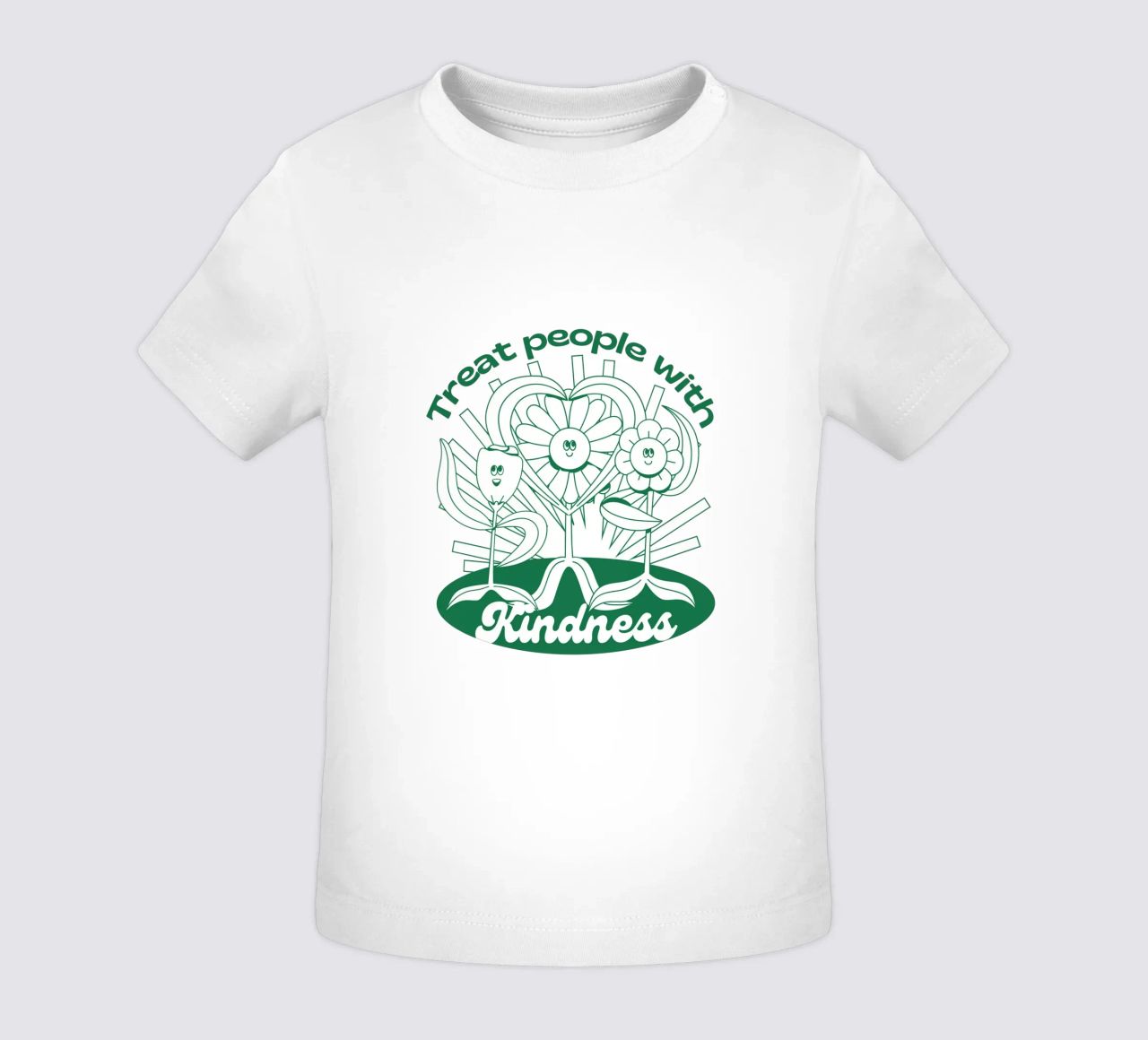 Trattare le persone con gentilezza - Positives Retro-Design maglietta neonato da Studio Mooodz