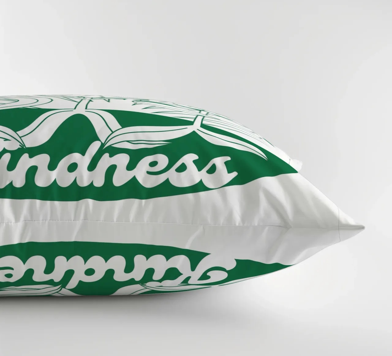 Treat People with Kindness – Positives Retro-Design decorative cushion by Studio Mooodz