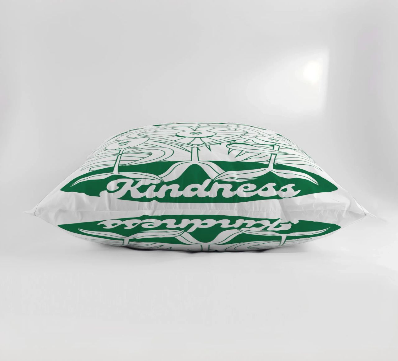 Trattare le persone con gentilezza - Positives Retro-Design cuscino da Studio Mooodz