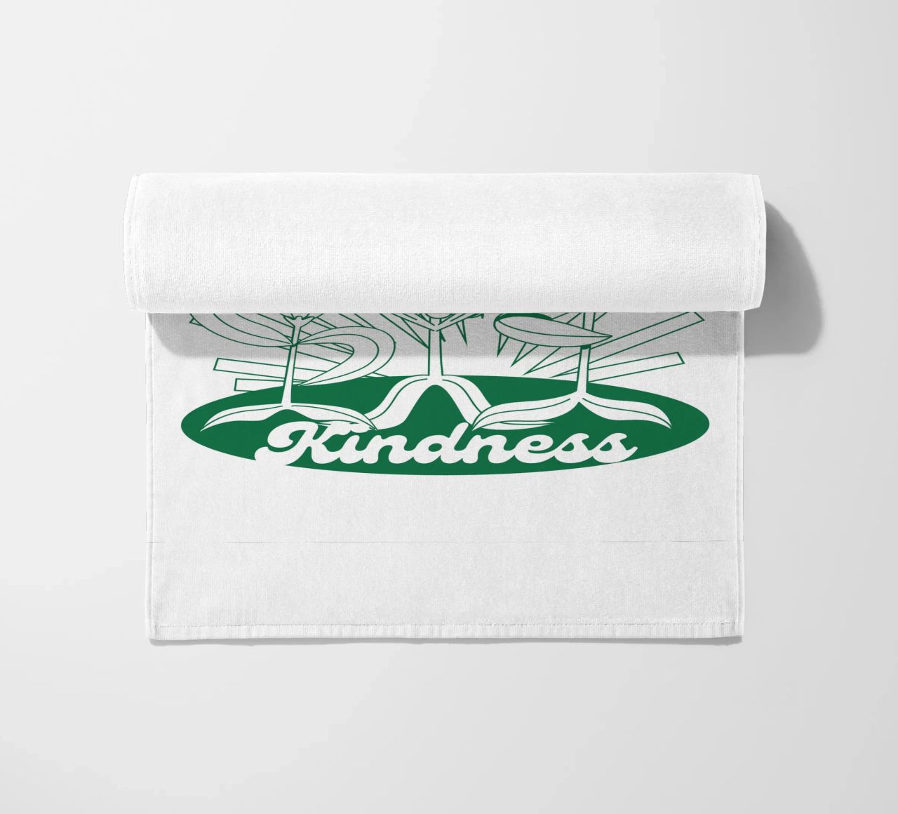 Trattare le persone con gentilezza - Positives Retro-Design telo mare da Studio Mooodz