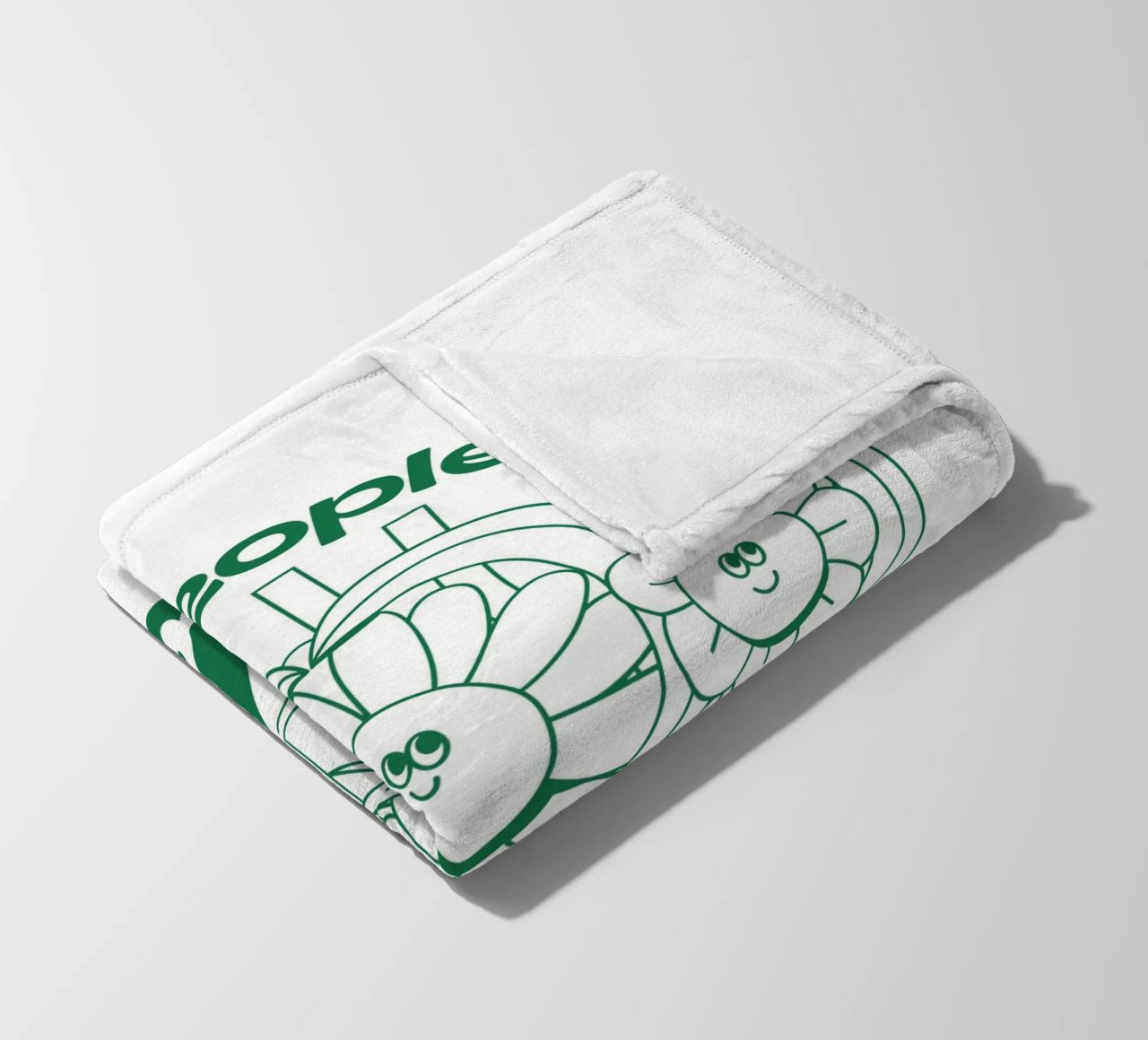Trattare le persone con gentilezza - Positives Retro-Design coperta in pile da Studio Mooodz