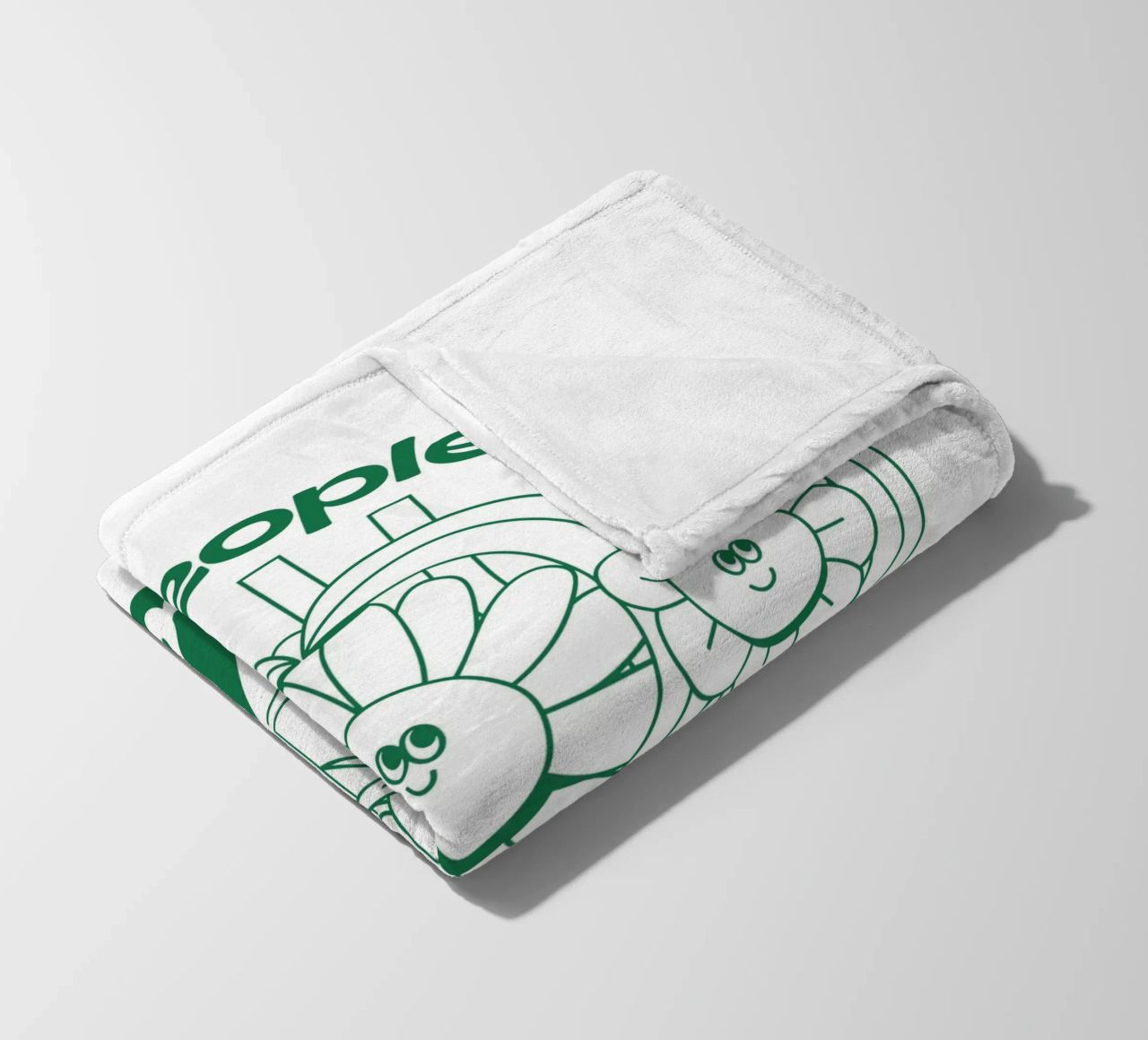 Trattare le persone con gentilezza - Positives Retro-Design coperta in pile da Studio Mooodz