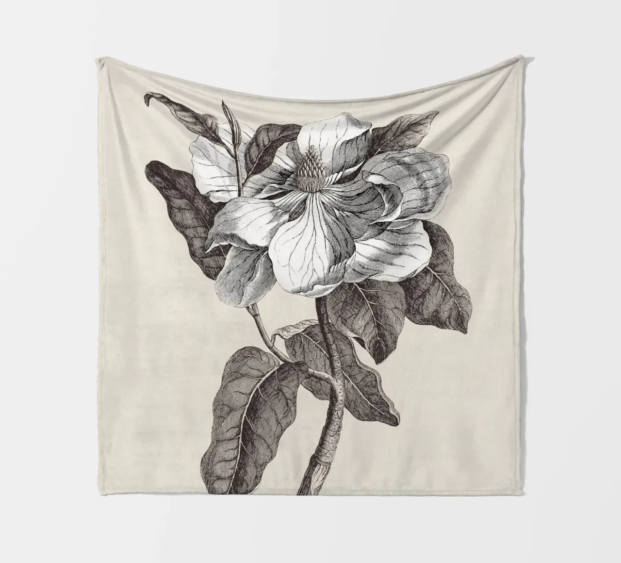 Magnolia Sketch no. 1 coperta in pile da apoloprints