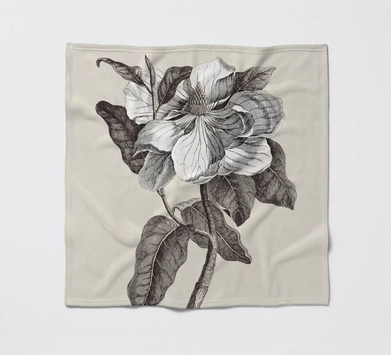 Magnolia Sketch no. 1 coperta in pile da apoloprints