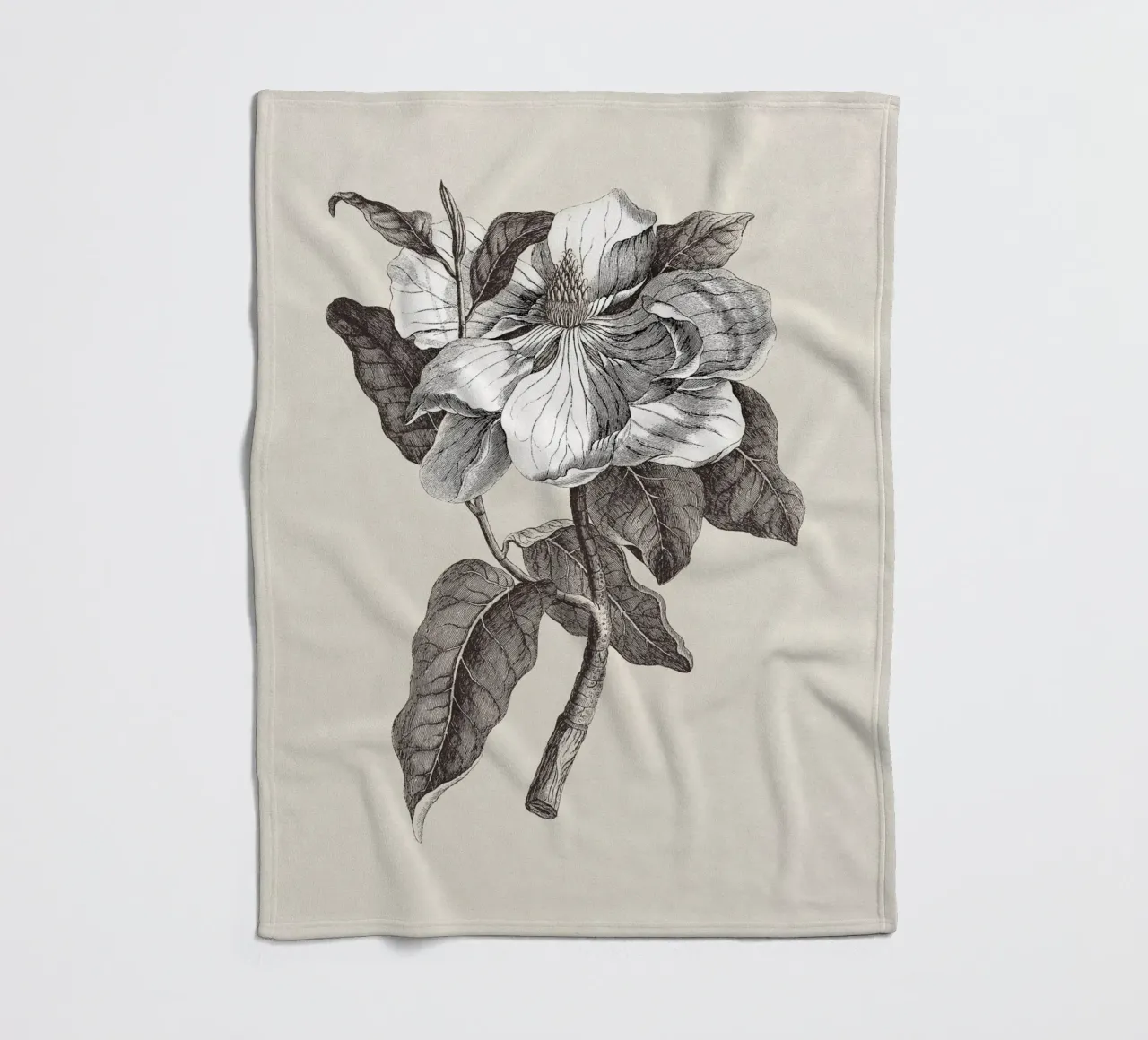 Magnolia Sketch no. 1 coperta in pile da apoloprints