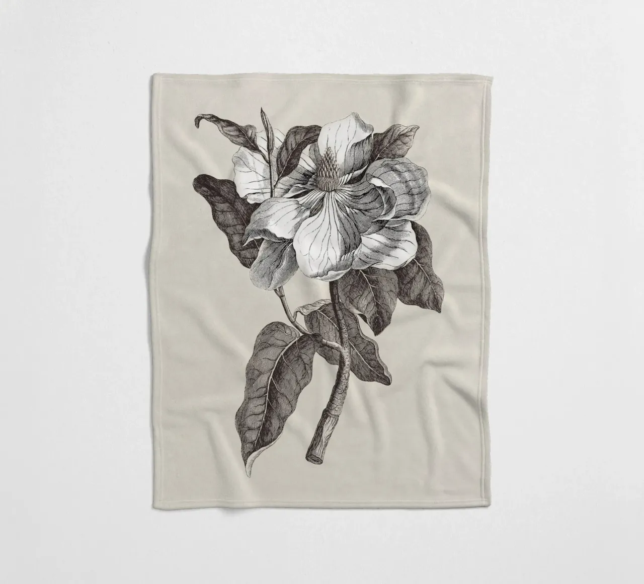 Magnolia Sketch no. 1 coperta in pile da apoloprints