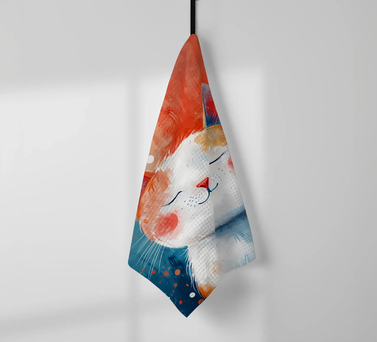 Art du chat coloré torchon de Manh beo