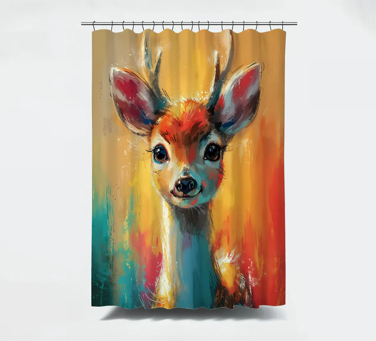 Cerf coloré rideau de douche de Manh beo