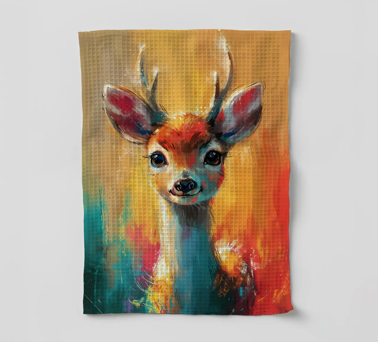 Cerf coloré torchon de Manh beo