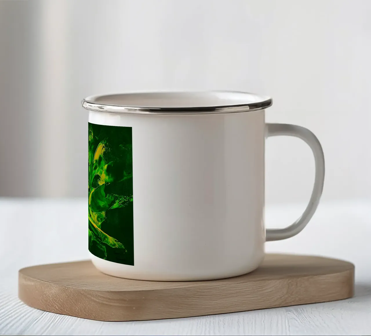 IDEAL GIFT 138 tazza in smalto da Thierry Vobmann Abstract painting