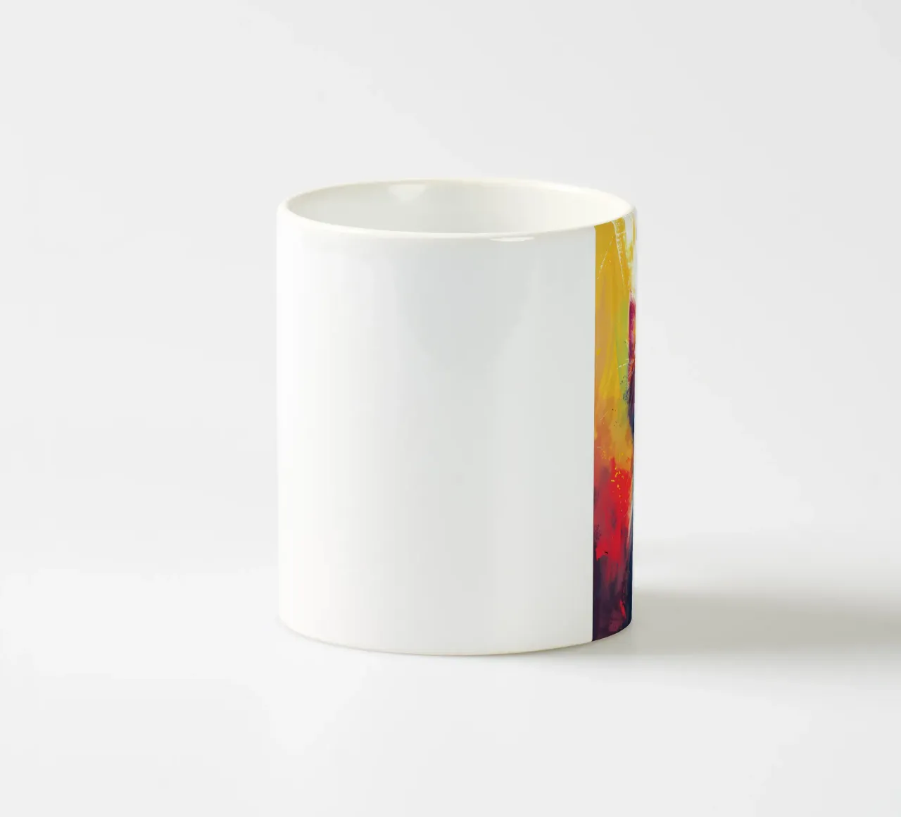 Gattino dallo sguardo colorato - Acquerello vivace tazza in ceramica da Manh beo