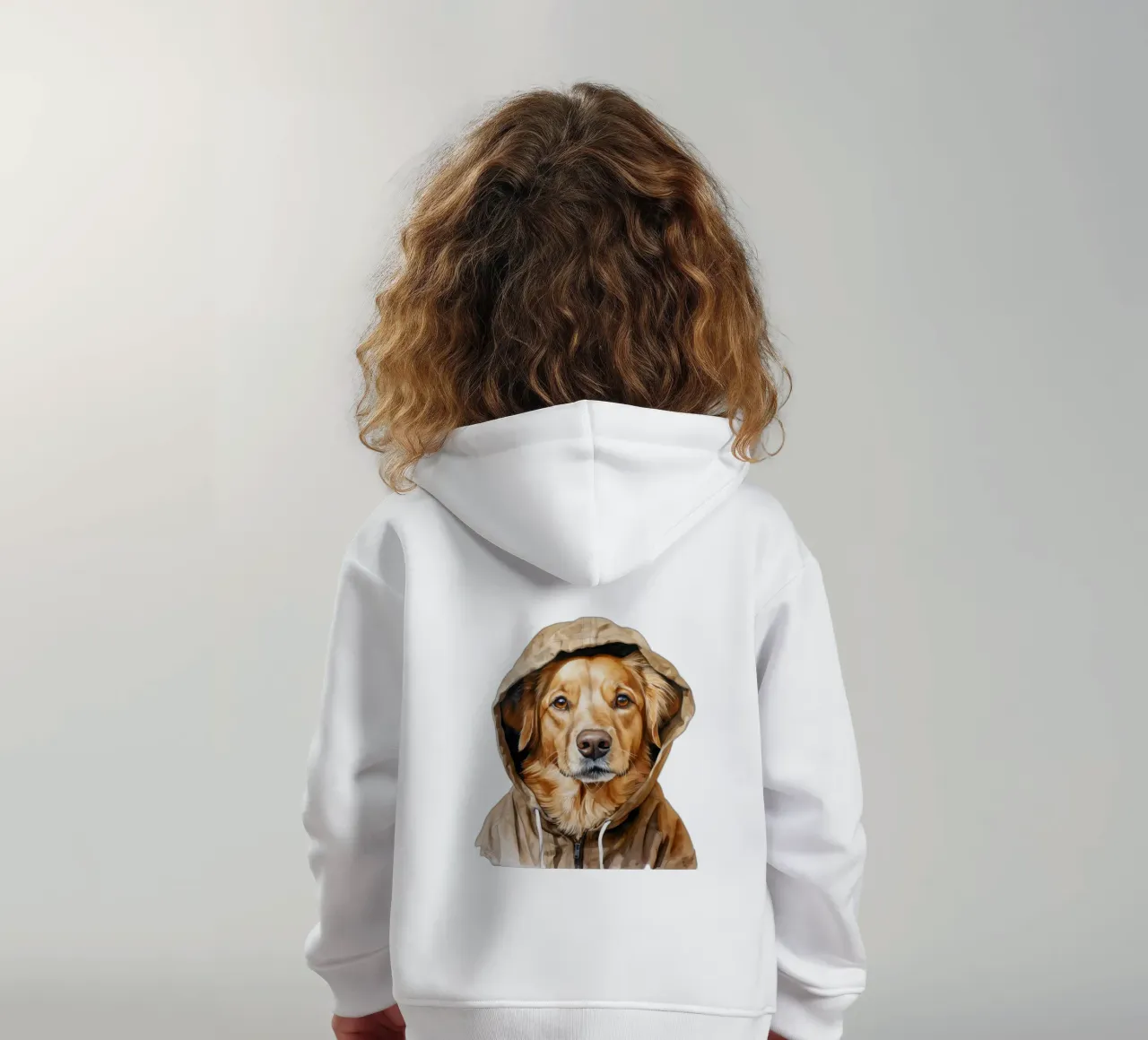 Cane acquerellato con felpa con cappuccio felpa bambino con cappuccio da Animal Portraits