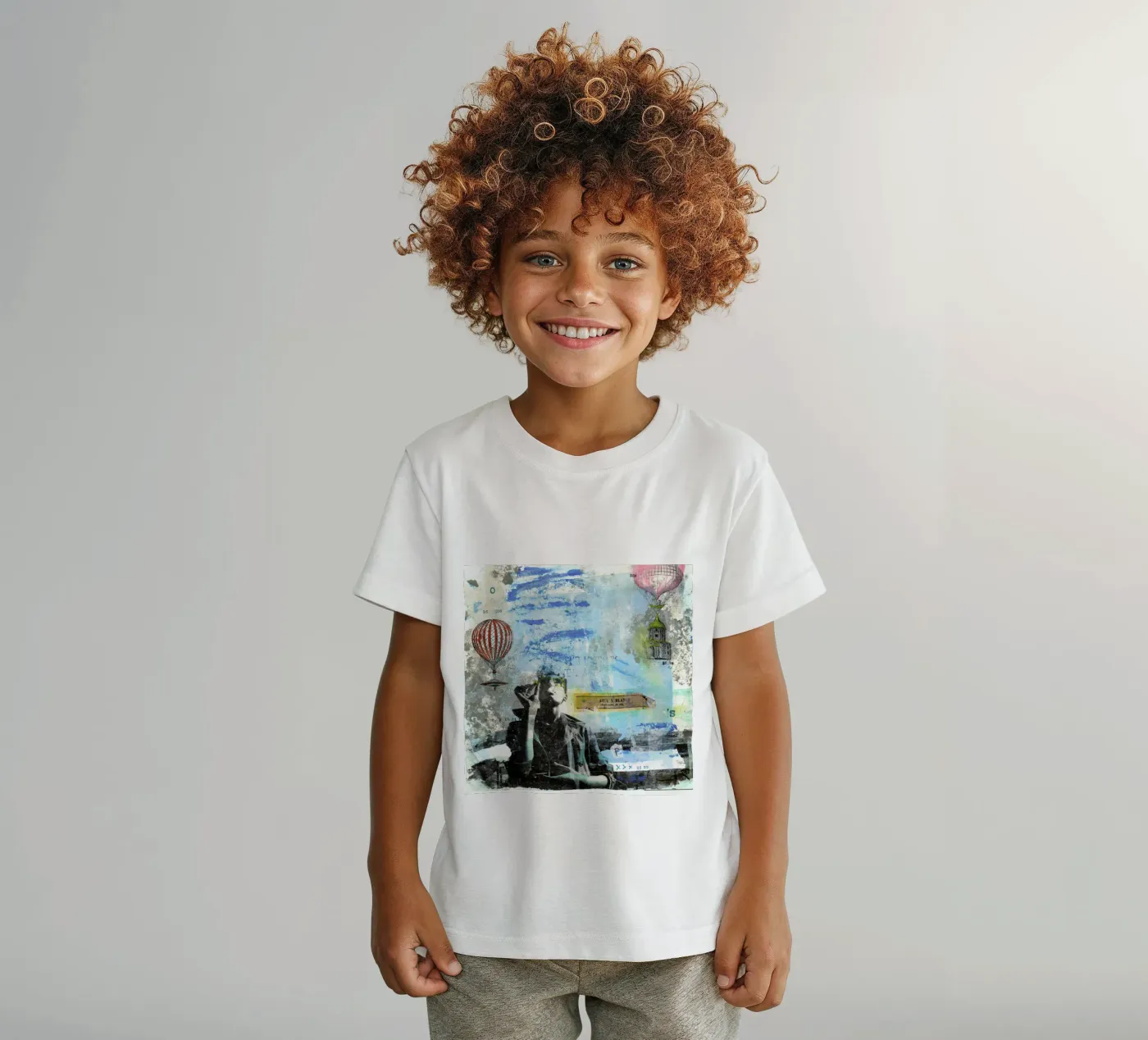 Blu e bianco t-shirt bambini da Tameo