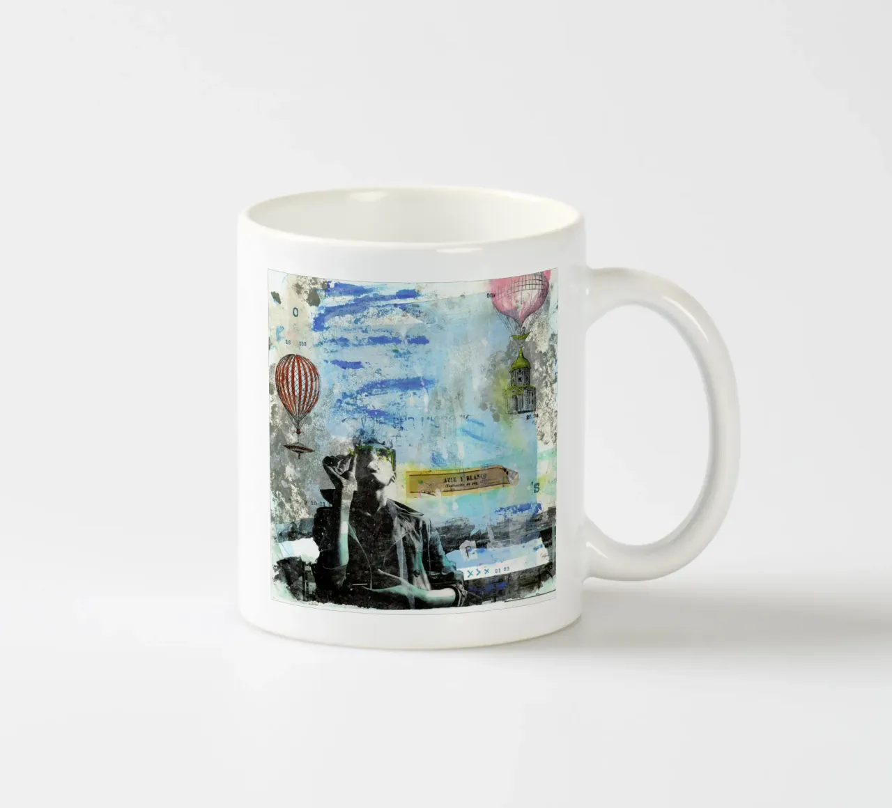 Blu e bianco tazza in ceramica da Tameo
