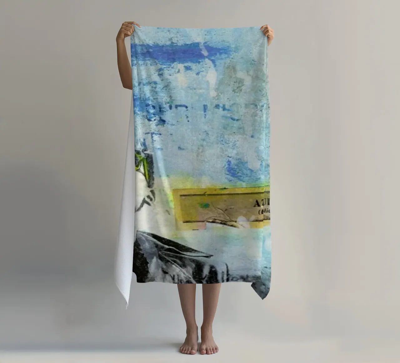 Blu e bianco telo mare da Tameo