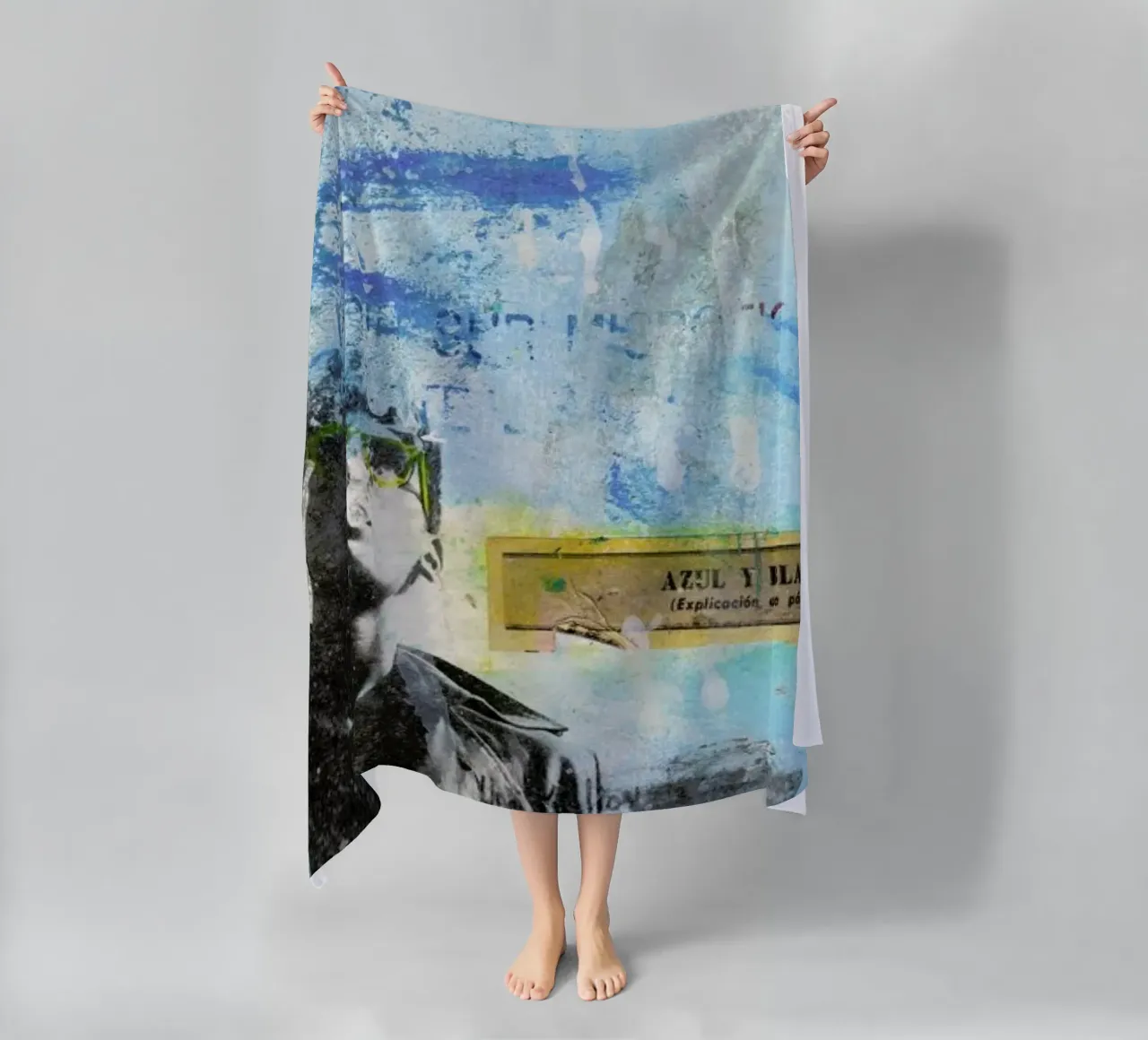 Blu e bianco telo mare da Tameo