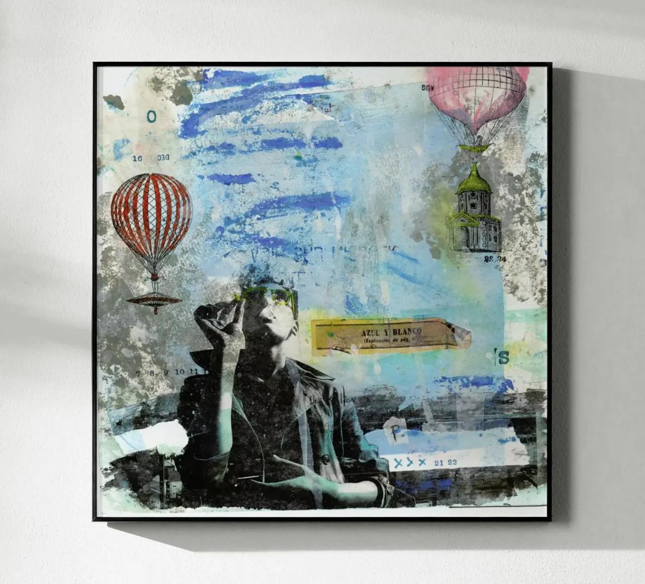 Blu e bianco plexiglass da Tameo