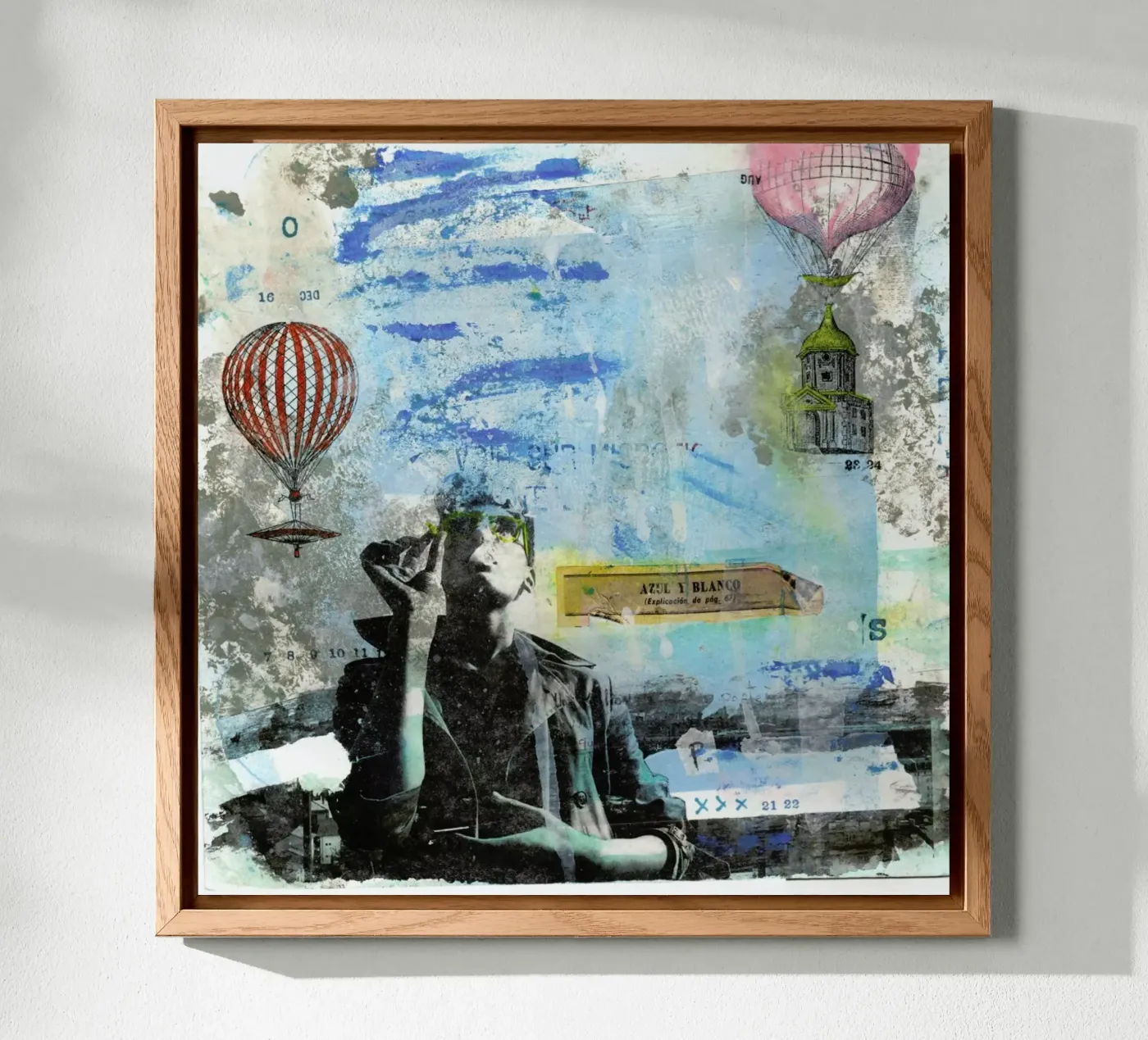 Blu e bianco pannello forex da Tameo