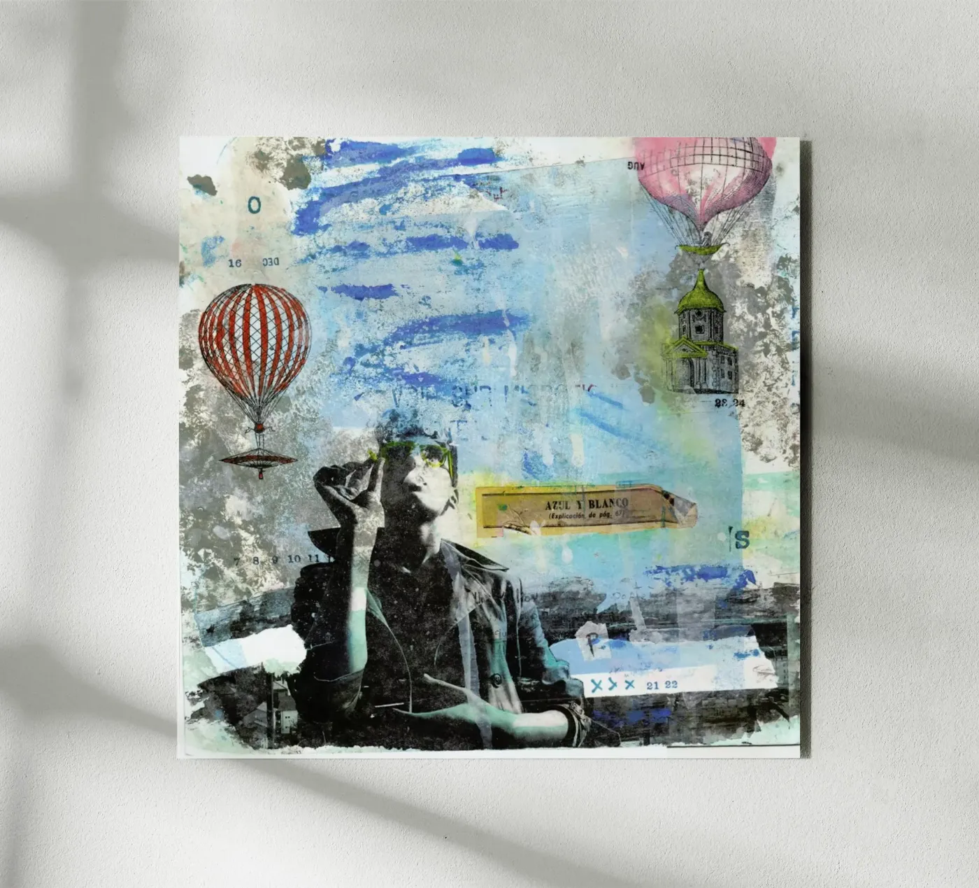 Blu e bianco pannello forex da Tameo