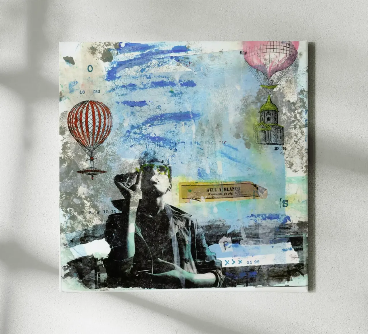 Blu e bianco tela da Tameo