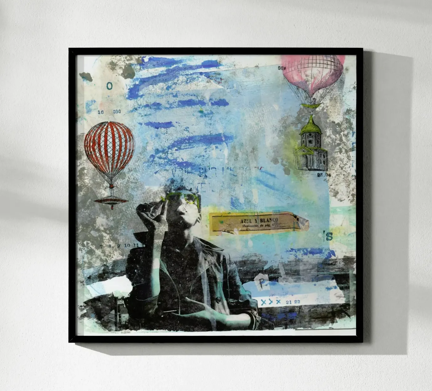 Blue and White poster da Tameo