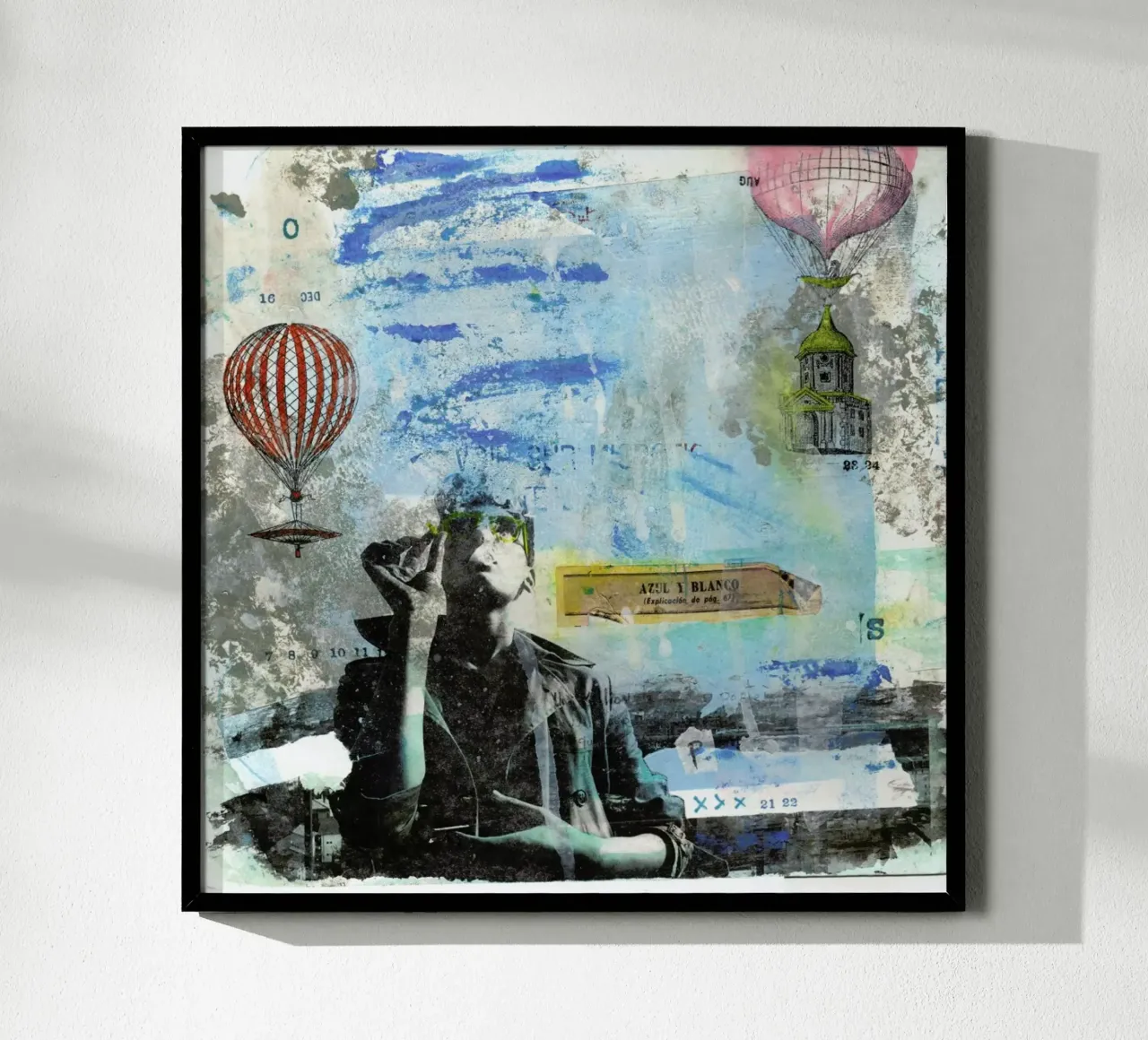 Blu e bianco poster da Tameo