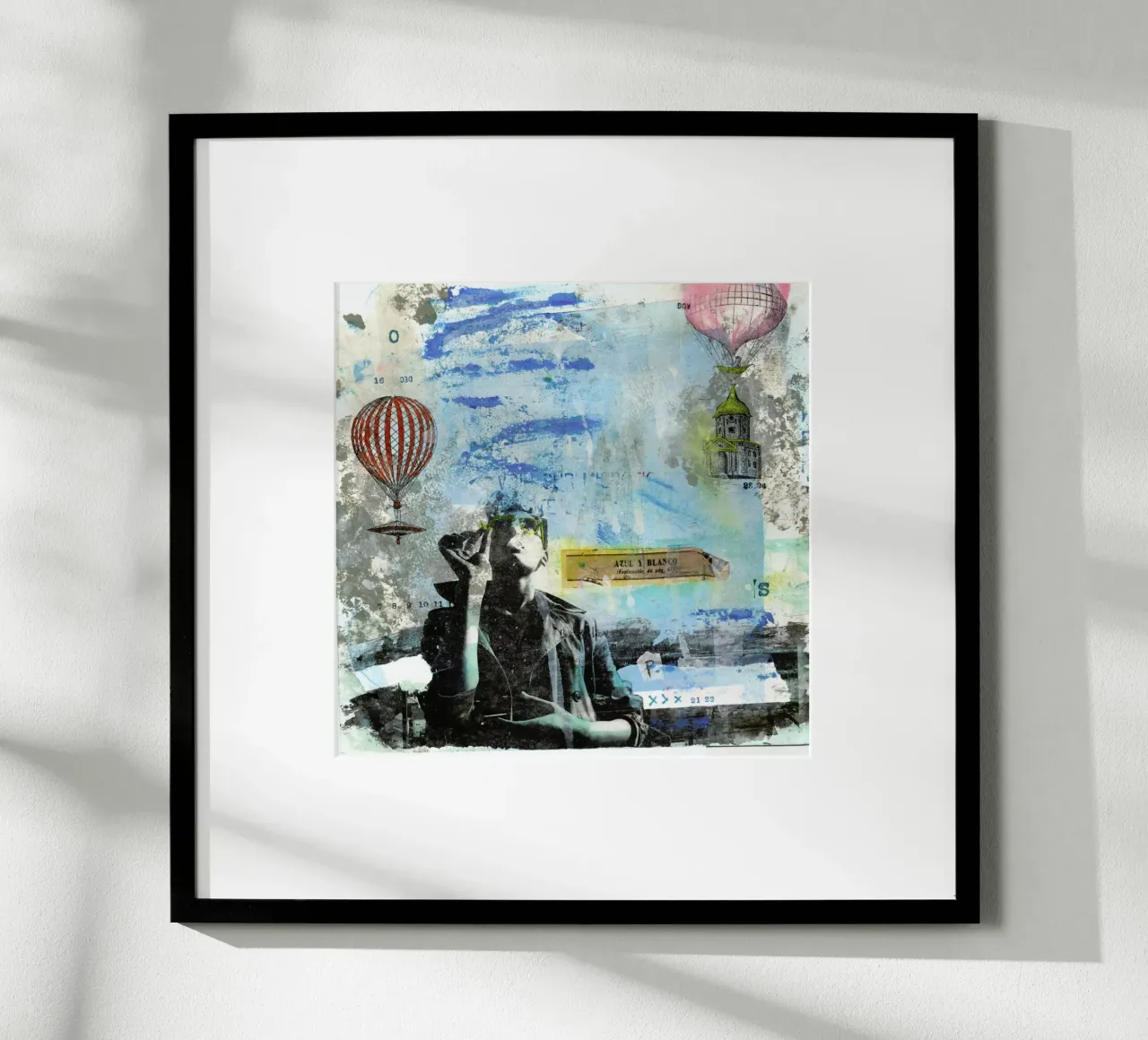 Blu e bianco poster da Tameo