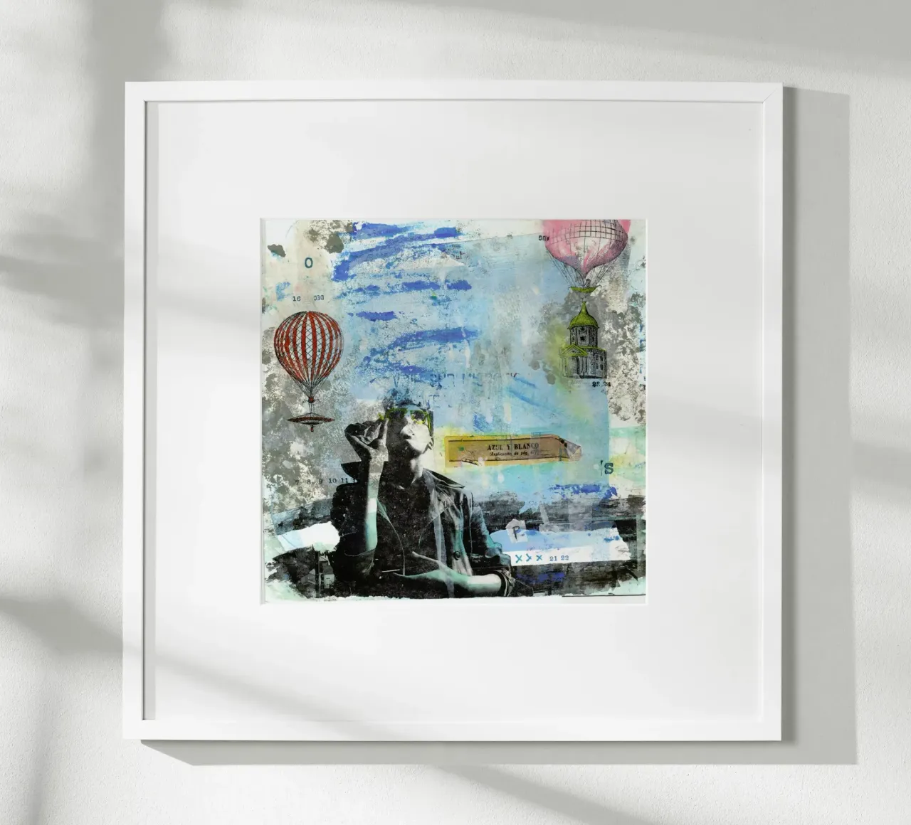 Blu e bianco poster da Tameo