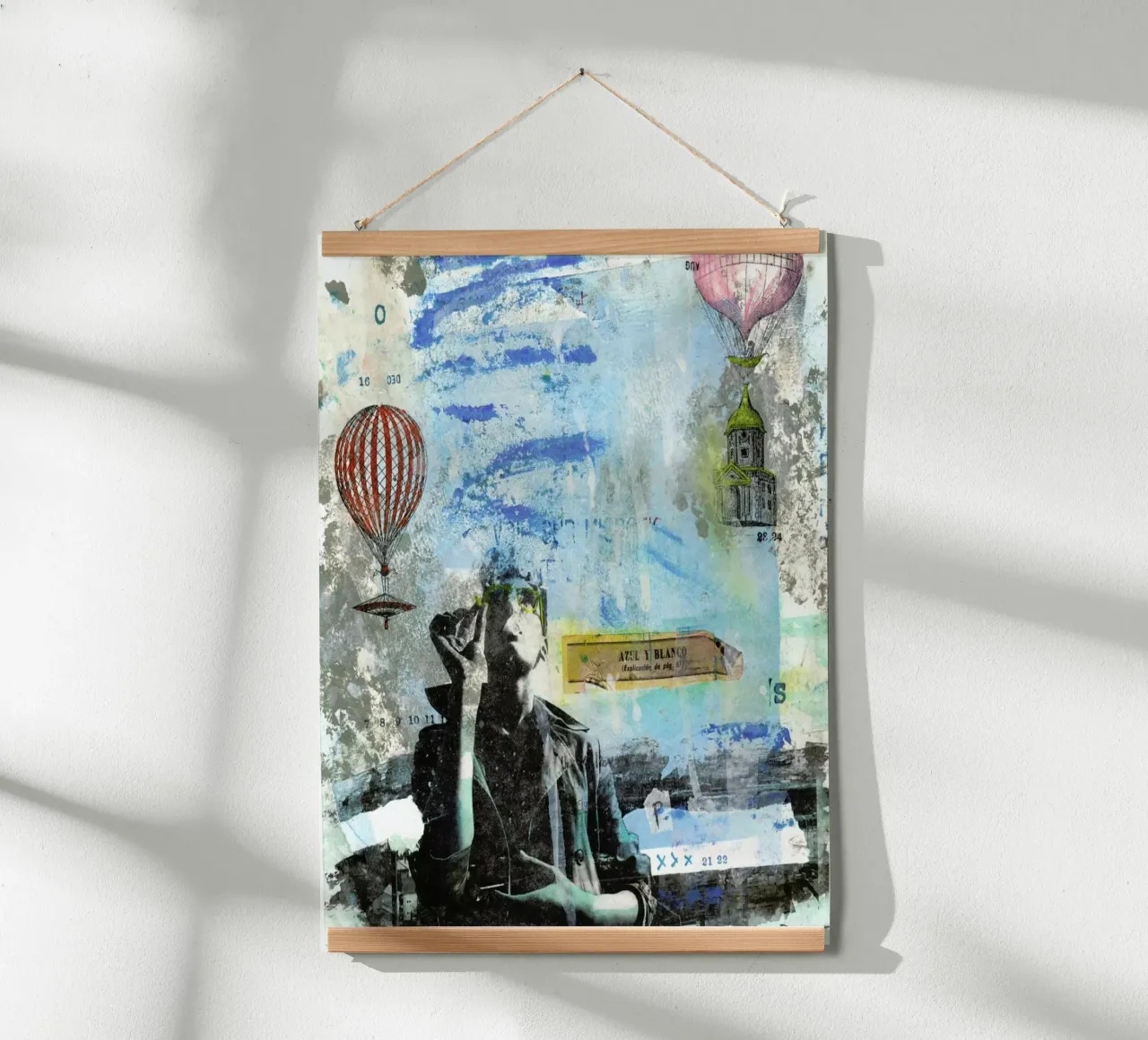 Blu e bianco poster da Tameo