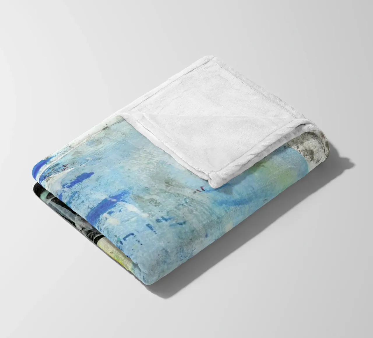 Blu e bianco coperta in pile da Tameo