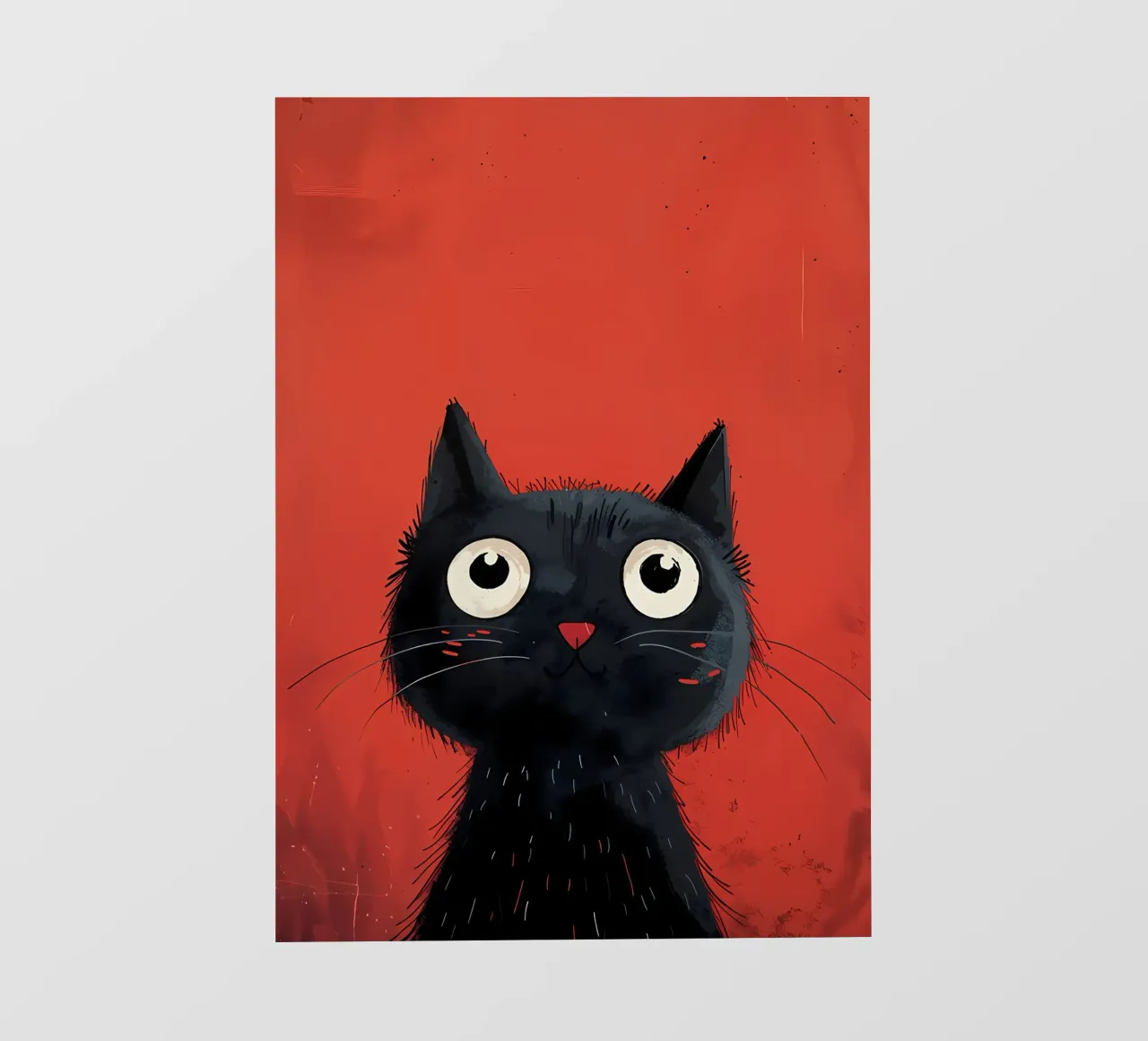 Neugierige schwarze Katze PVC Plane von Manh beo