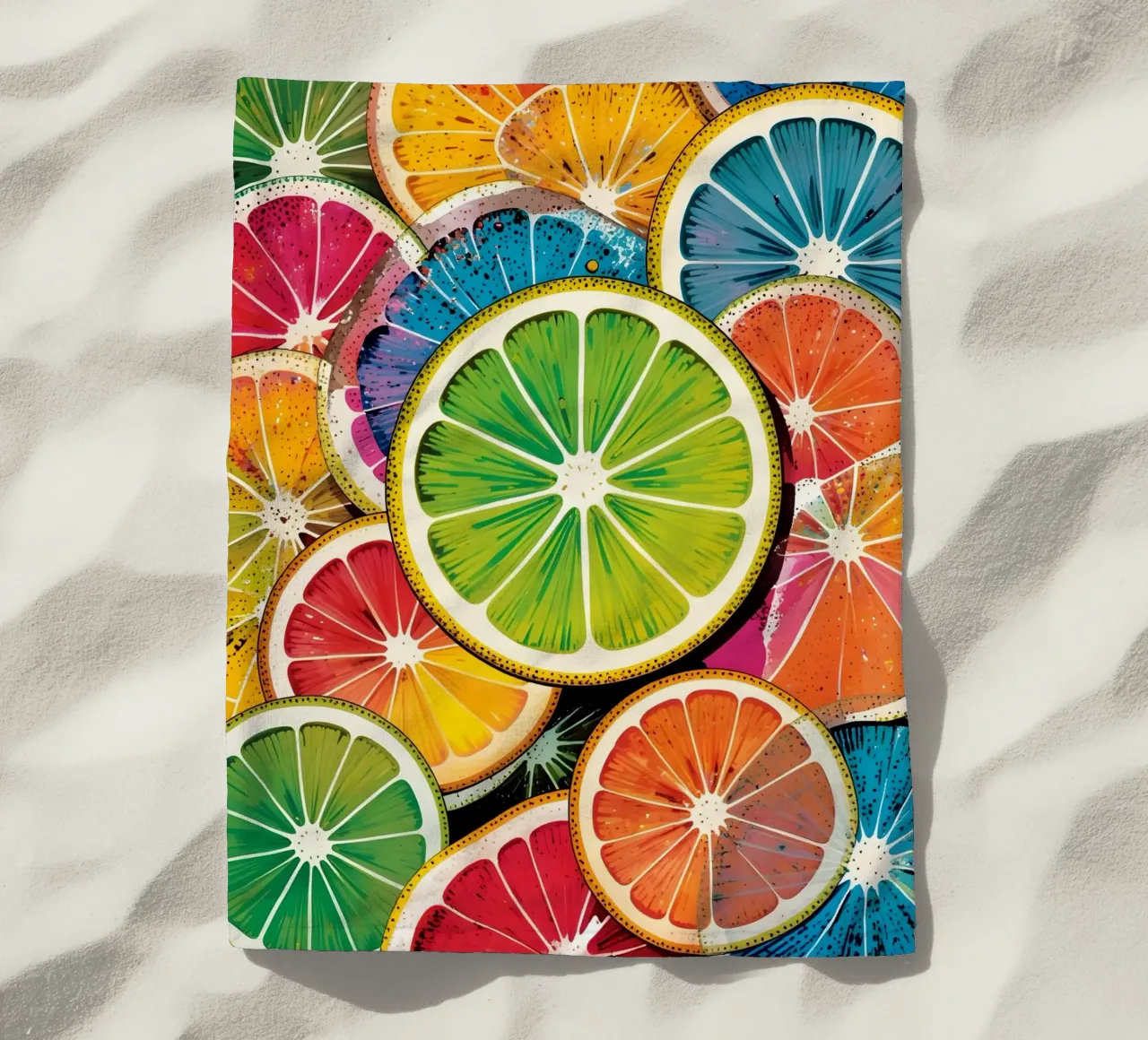 Citrus burst beach towel by Artistic-shop