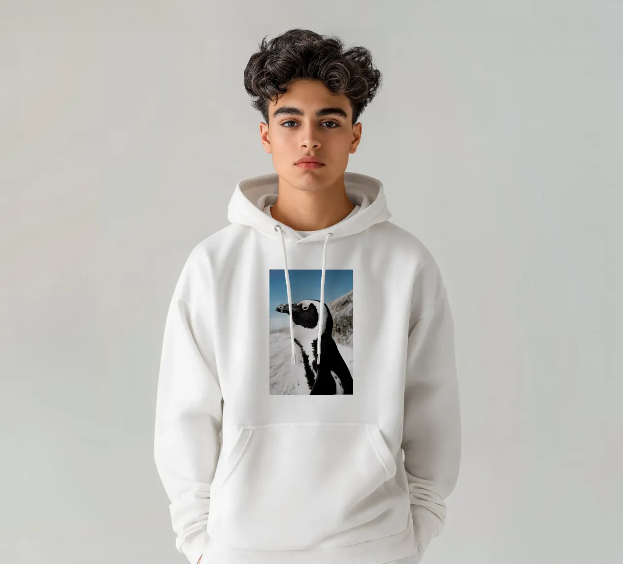 Penguin felpa con cappuccio da Laura Palm