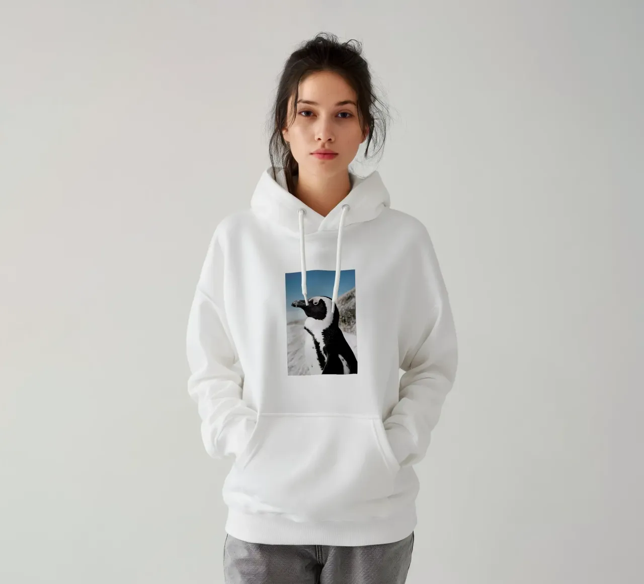 Penguin felpa con cappuccio da Laura Palm