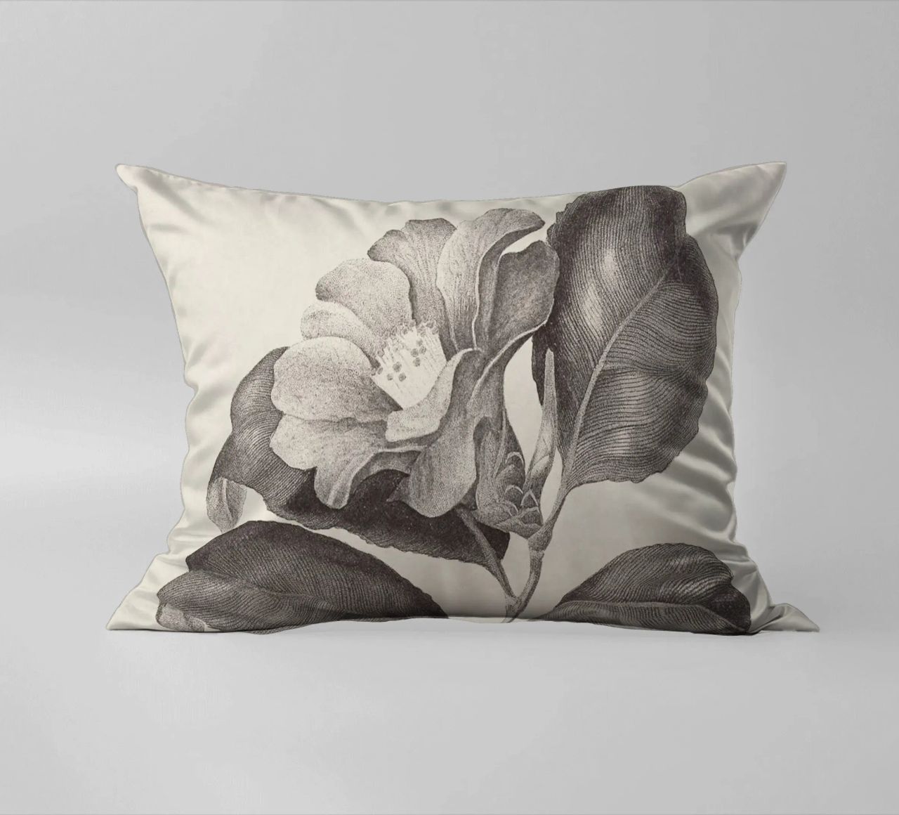 Camellia Sketch no. 1 cuscino da apoloprints