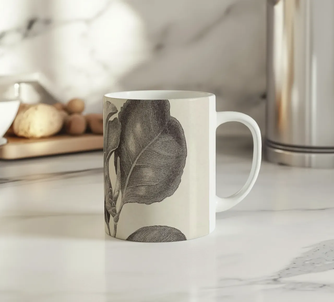 Camellia Sketch no. 1 Keramik Tasse von apoloprints